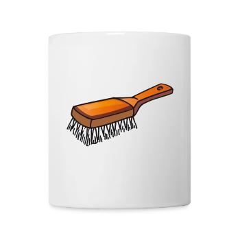 Brosh | Bürste | Haarbürste - Tasse - Weiß - Vorne