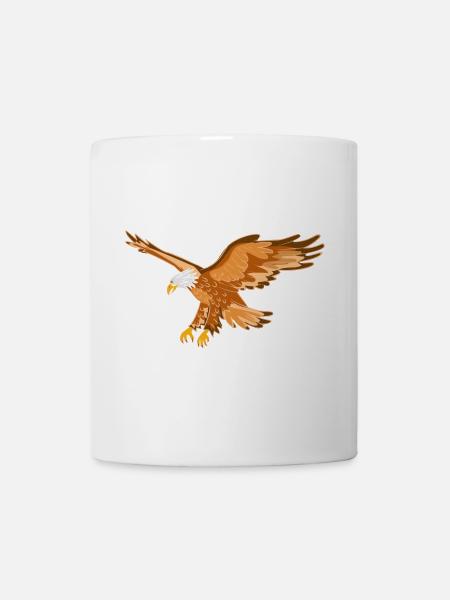 Adler Greifvogel - Tasse - Weiß