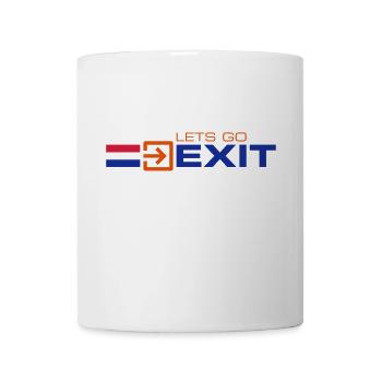 LetsGo Nexit-Logo - Tasse - Weiß - Vorne
