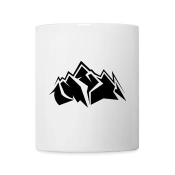 Montagne Montagne Icône Symbole des montagnes - Mug blanc - blanc - Devant