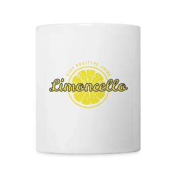 Stay positive drink Limoncello fun positive rengaine - Mug blanc - blanc - Devant