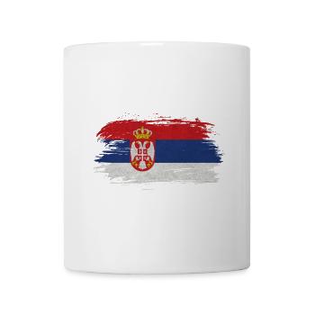 Serbia vintage flag - Mug - white - Front