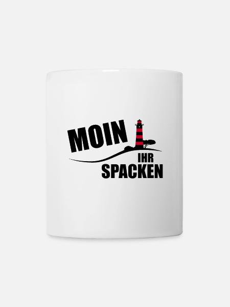 Moin ihr Spacken - Tasse - Weiß