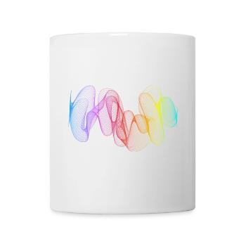 Abstract Lines Design 02 - Mug - white - Front