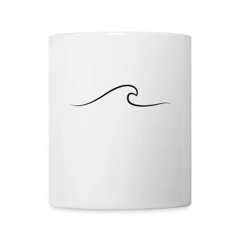 Welle - Tasse - Weiß - Vorne