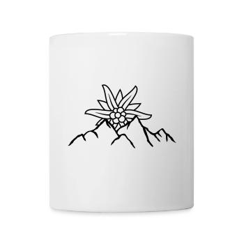 Logo sun mountain flower - Mug - white - Front