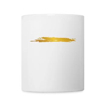 Paint blob splash paint painter gift gold stripes - Mug - white - Front