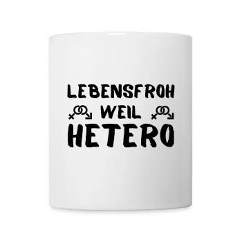 Auf hetero getestet Geschenkidee - Tasse - Weiß - Vorne