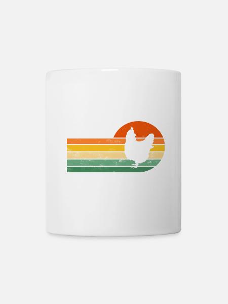 Poulet poules - Mug blanc - blanc