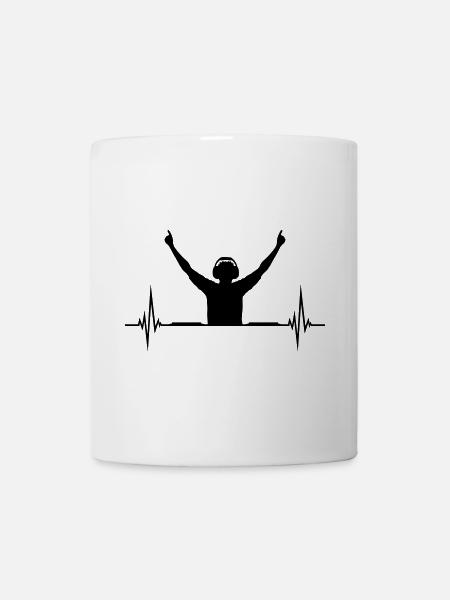 Heartbeat Pulse DJ - Mug blanc - blanc