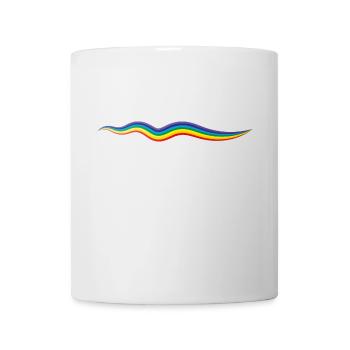 Rainbow line, artwork - Mug - white - Front