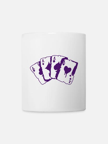 Kartenspiel - Tasse - Weiß