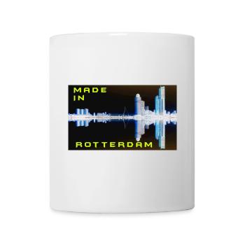 Futuristic Rotterdam Skyline Reflection - Mug - white - Front