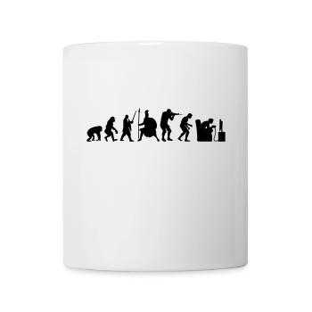 Gamer Evolution Kämpfer Helden - Tasse - Weiß - Vorne