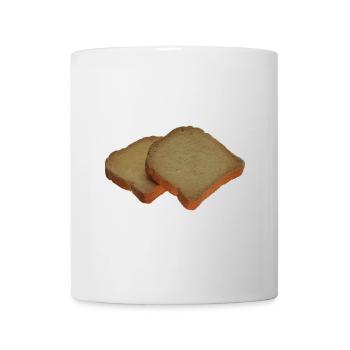 Conception de pain grillé artificiel - Mug blanc - blanc - Devant