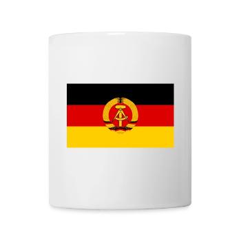 Autocollant Fahne Aufkleber DDR drapeau autocollant RDA - Mug blanc - blanc - Devant