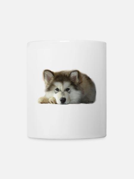 Chiot malamute Maia - Mug blanc - blanc