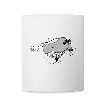Pinzgauer Bulle witzig - Tasse - Weiß - Vorne