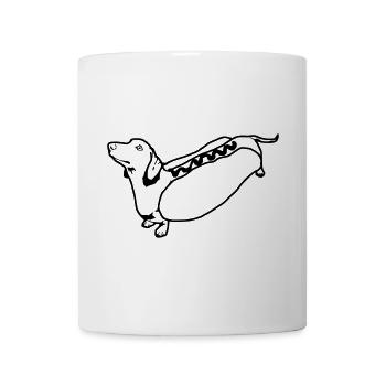 Hot Dog - Tasse - Weiß - Vorne