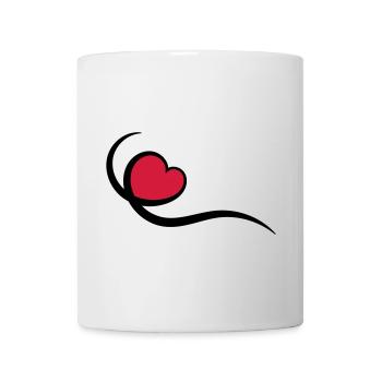 Herz - Tasse - Weiß - Vorne