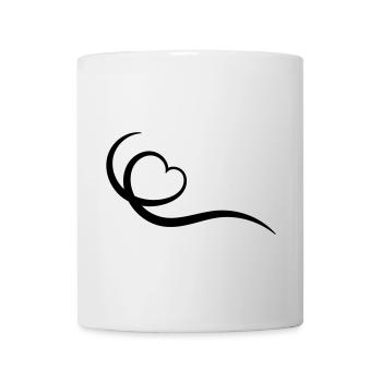 Herz - Tasse - Weiß - Vorne