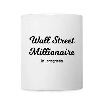 Bourse millionnaire - Mug blanc - blanc - Devant