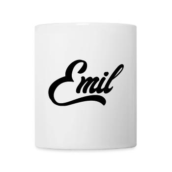 Emil Name Black - Mug - white - Front