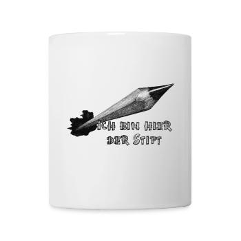 Ich bin hier der Stift - Tasse - Weiß - Vorne