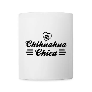 Chihuahua Chica mit Herz und Pfote - Tasse - Weiß - Vorne