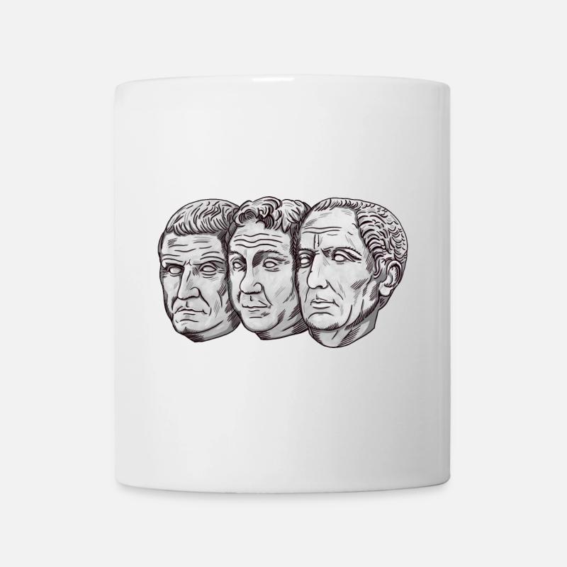 Triumvirat Cäsar Pompeius Crassus - Tasse - Weiß