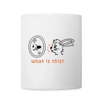 Spiegelbild Hase und Maus - Tasse - Weiß - Vorne