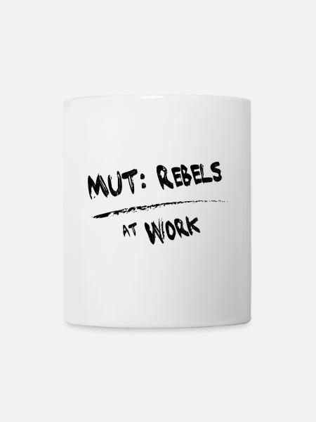 MUT Rebels schwarz - Tasse - Weiß