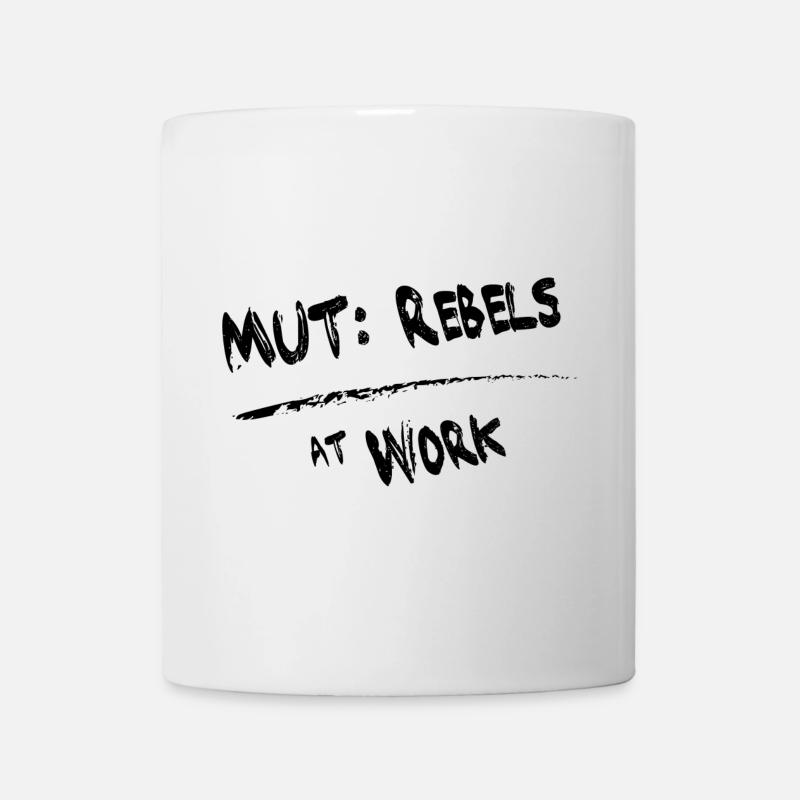MUT Rebels schwarz - Tasse - Weiß