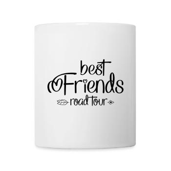 Road Tour avec des amis - Mug blanc - blanc - Devant