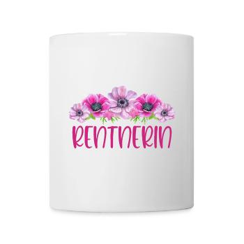 Rentnerin Blumen - Tasse - Weiß - Vorne