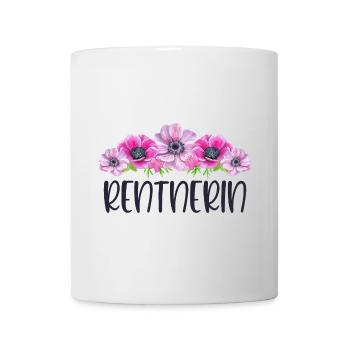 Rentnerin Rente Ruhestand Rentner Blumen - Tasse - Weiß - Vorne