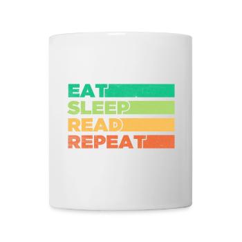 Lebendiges motivierendes Design des Nahrungszyklus - Tasse - Weiß - Vorne