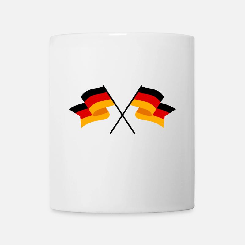 Drapeau allemand drapeau allemand - Mug blanc - blanc