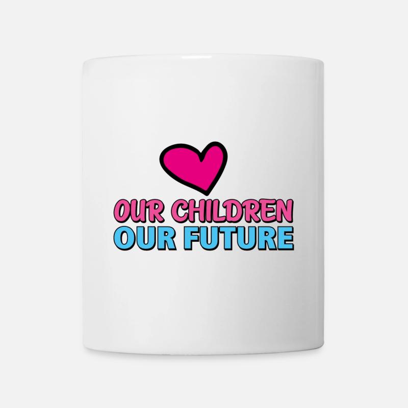 our children our future 2 - Mug blanc - blanc