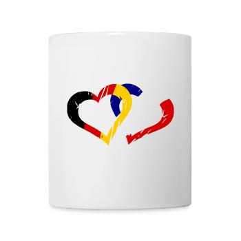 Français Allemand Amour - Mug blanc - blanc - Devant
