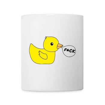 Funny pictures duck F*ck - Mug - white - Front