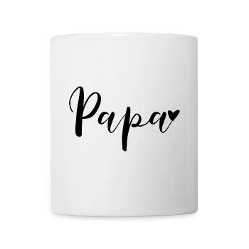 Papa Herz Geschenkidee - Tasse - Weiß - Vorne