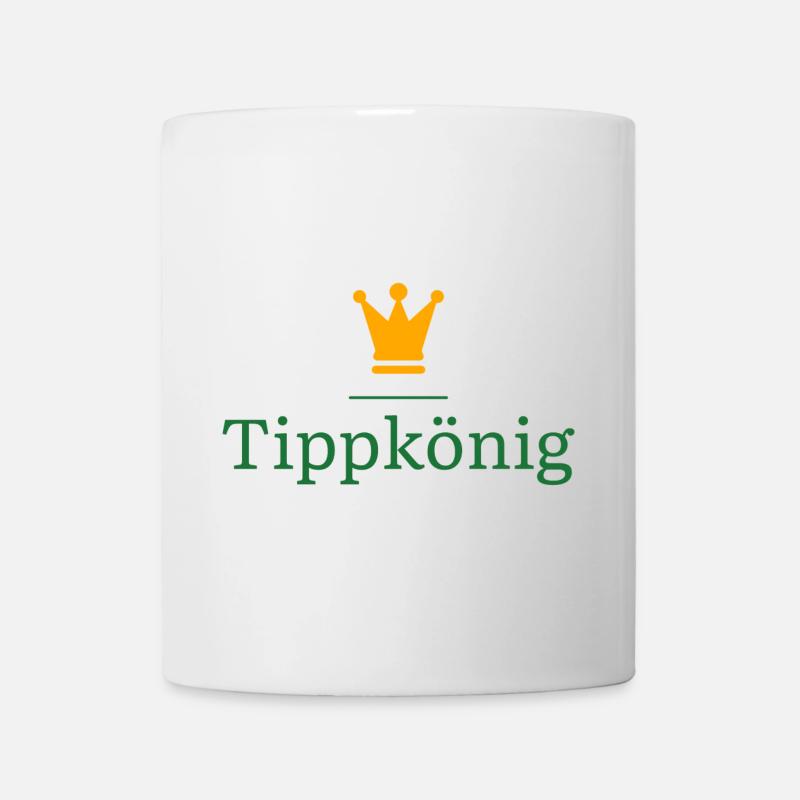 Tippkönig - Das Geschenk für den Tippspiel Sieger - Tasse - Weiß