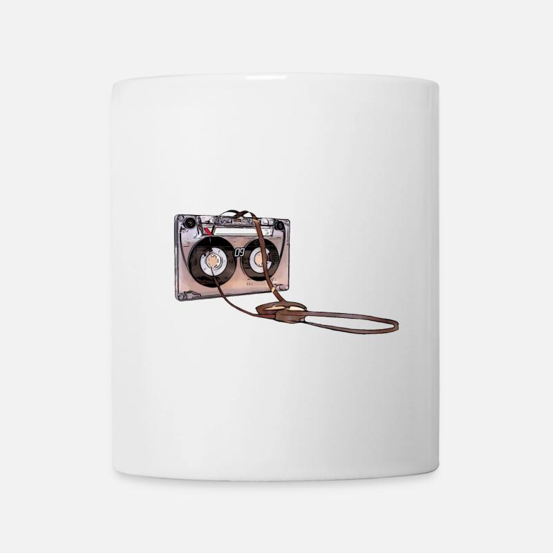 Cassette Rétro Oldschool Saveur Cadeau - Mug blanc - blanc