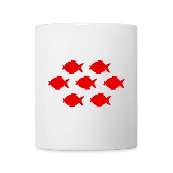 T-shirt poisson, T-shirt poisson, pêche au poisson - Mug blanc - blanc - Devant