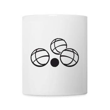 Boules de boules pour joueurs de pétanque - Mug blanc - blanc - Devant