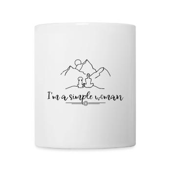 Simple Woman Natur Hunde - Tasse - Weiß - Vorne