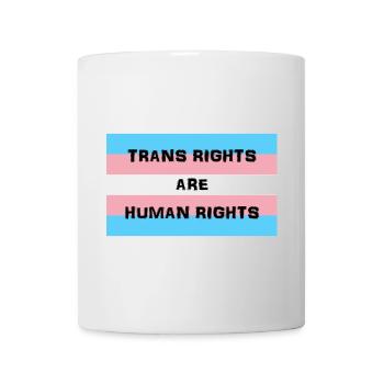 Transgender-Flagge Menschenrechte T-Shirt Design - Tasse - Weiß - Vorne