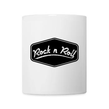 Rock n Roll Schild Shape - Tasse - Weiß - Vorne