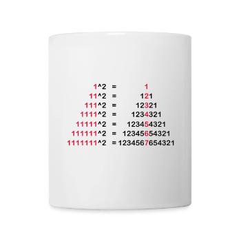 PAY POTENCY VALUE PALINDROME 1x1 HIGH TWO GIFT - Mug - white - Front